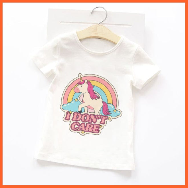 whatagift.com.au Kids T-shirts Summer Cartoon Animals Baby Kids T-Shirt | Cute Short Sleeve Printed Toddler Tee