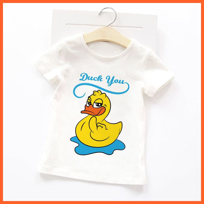 whatagift.com.au Kids T-shirts Summer Cartoon Animals Baby Kids T-Shirt | Cute Short Sleeve Printed Toddler Tee