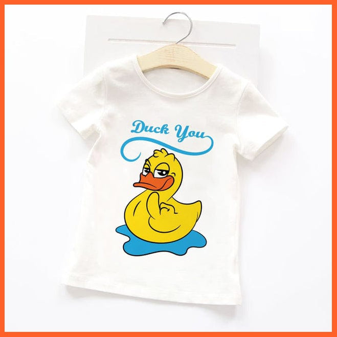whatagift.com.au Kids T-shirts Summer Cartoon Animals Baby Kids T-Shirt | Cute Short Sleeve Printed Toddler Tee