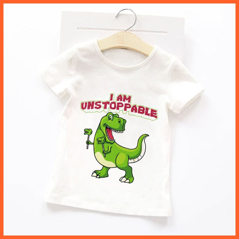 whatagift.com.au Kids T-shirts Summer Cartoon Animals Baby Kids T-Shirt | Cute Short Sleeve Printed Toddler Tee