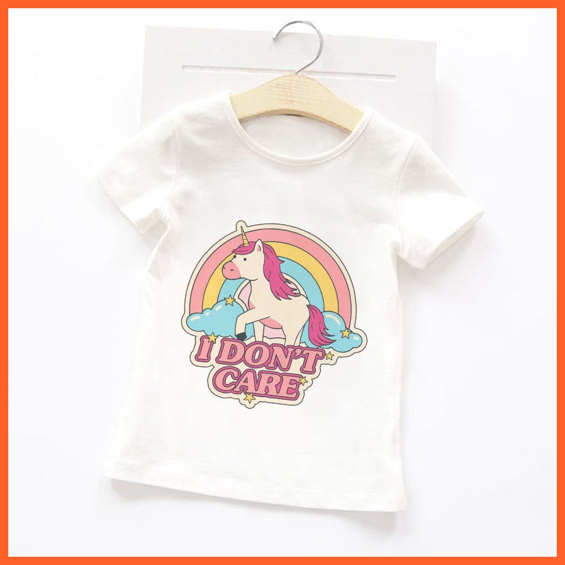 whatagift.com.au Kids T-shirts Summer Cartoon Animals Baby Kids T-Shirt | Cute Short Sleeve Printed Toddler Tee