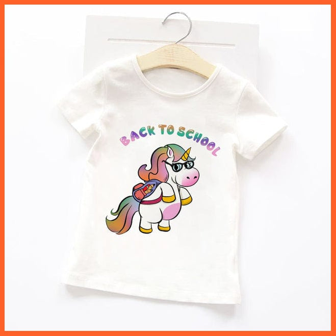 whatagift.com.au Kids T-shirts Summer Cartoon Animals Baby Kids T-Shirt | Cute Short Sleeve Printed Toddler Tee