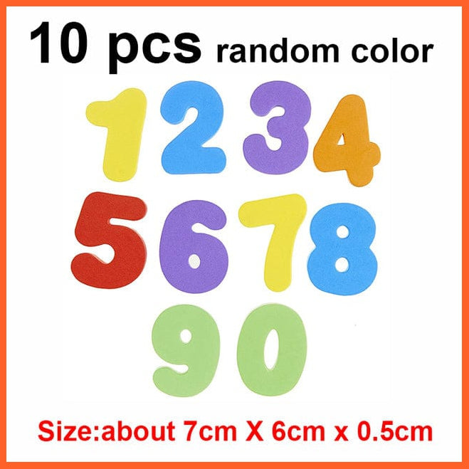 whatagift.com.au Kids Toys 10pcs Animals Alphanumeric Letter Puzzle Foam  EVA Education Bath Toys