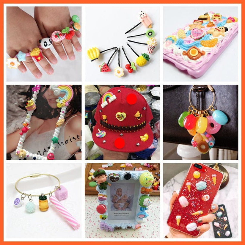 whatagift.com.au Kids Toys 10pcs Cute Mini Candy Donut Doll Food Dollhouse Miniature Accessories Kids Toys