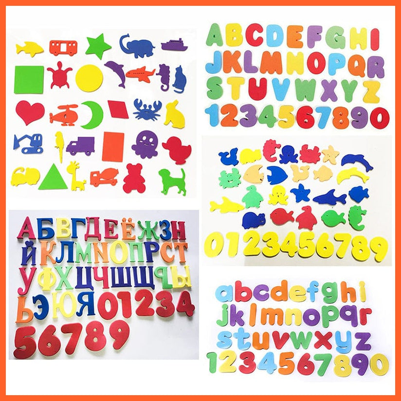 whatagift.com.au Kids Toys Animals Alphanumeric Letter Puzzle Foam  EVA Education Bath Toys
