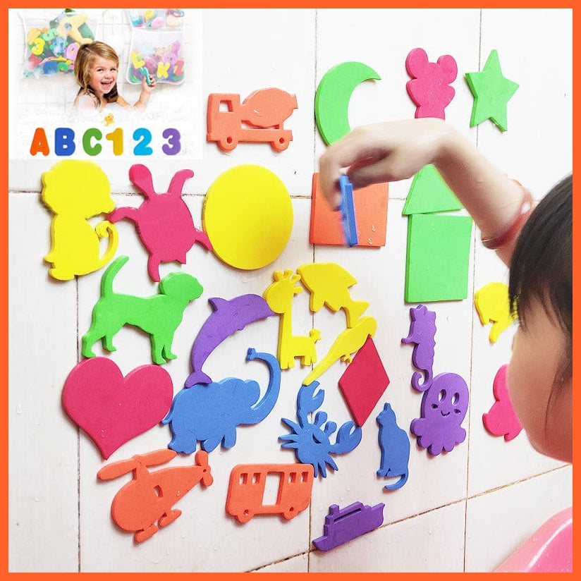 whatagift.com.au Kids Toys Animals Alphanumeric Letter Puzzle Foam  EVA Education Bath Toys