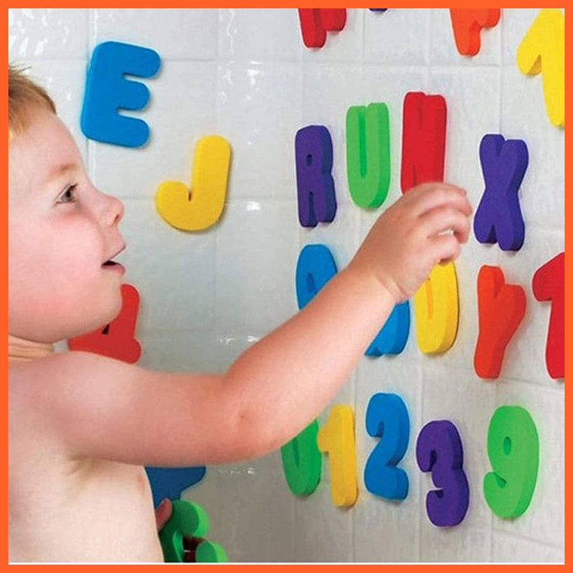 whatagift.com.au Kids Toys Animals Alphanumeric Letter Puzzle Foam  EVA Education Bath Toys