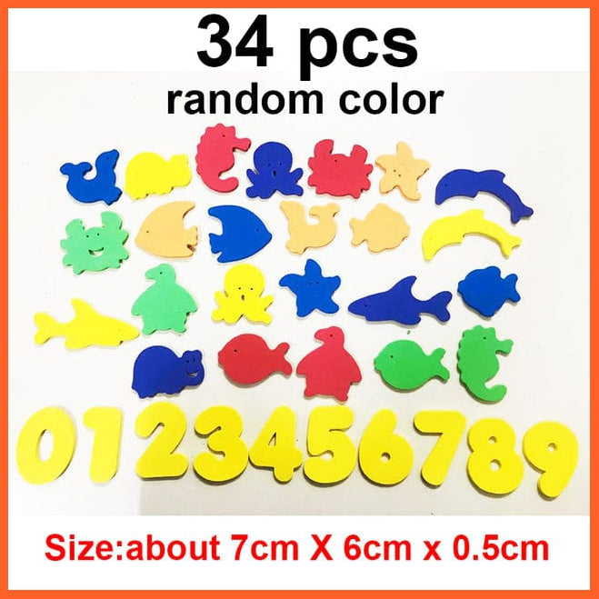 whatagift.com.au Kids Toys Animals Alphanumeric Letter Puzzle Foam  EVA Education Bath Toys
