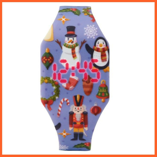 Cartoon Children'S Watches Cute Led Digital Watch Kids Dinosaur Jungle Print For Girls Boys | whatagift.com.au.