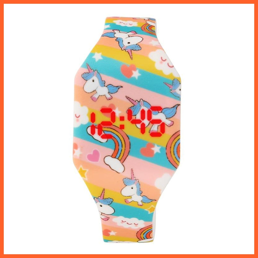 Unicorn Cartoon Children'S Watches Cute Girl'S Wristwatch Quartz  Gift For Kids Led Digital Display | whatagift.com.au.