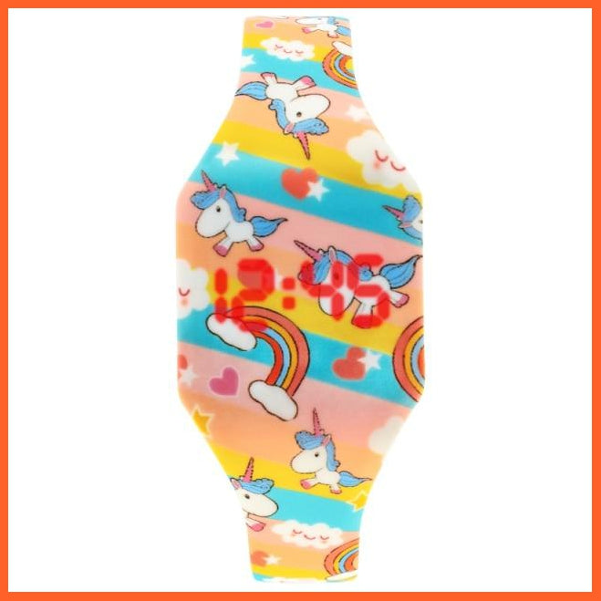 Cartoon Children'S Watches Cute Led Digital Watch Kids Dinosaur Jungle Print For Girls Boys | whatagift.com.au.