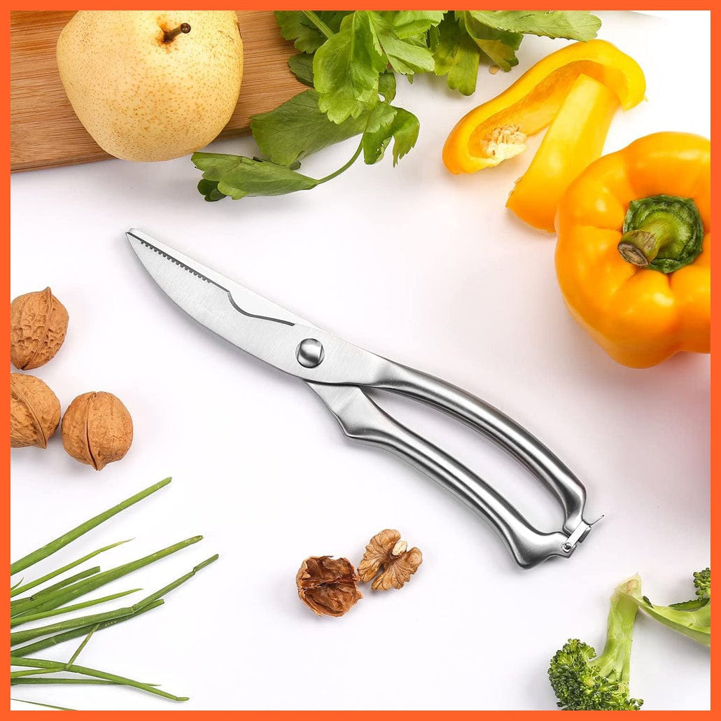 whatagift.com.au Kitchen Knife Chef Knife Set Stainless Steel holder Sharp Sanding Slicing Scissor Kitchen Tool