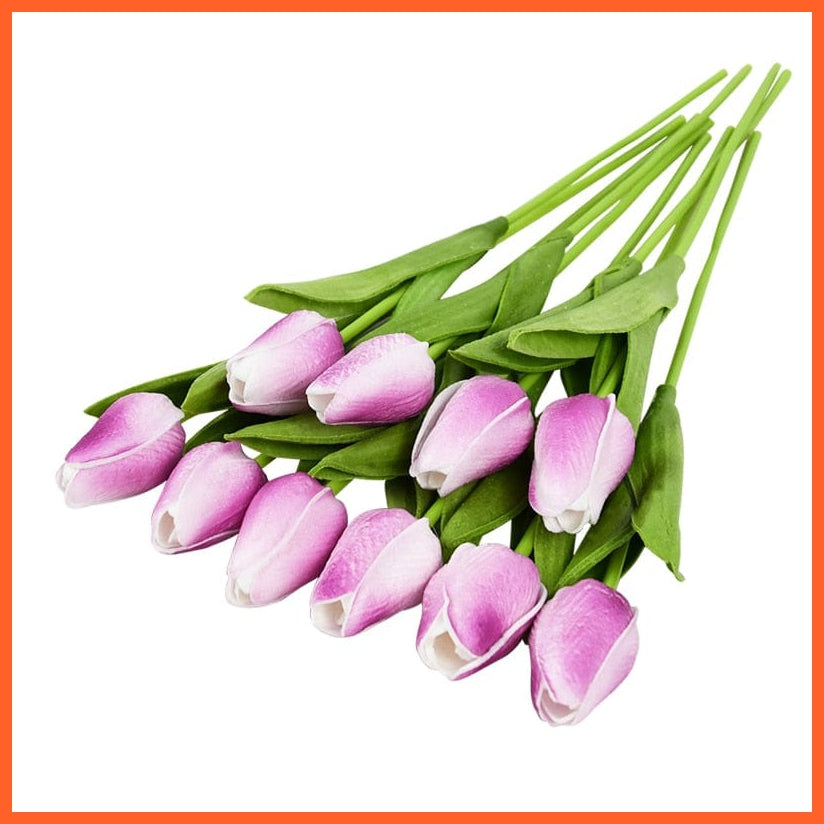 whatagift.com.au L 10PCS Tulip Artificial Flower for Wedding Decoration Home Decore