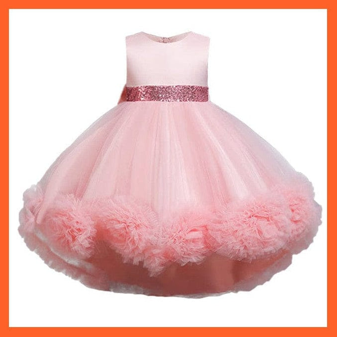 whatagift.com.au Lace Embroidery Formal Sleeveless Wedding Gown For Girls