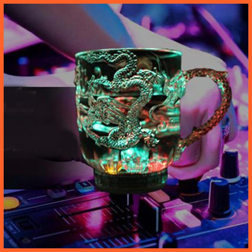 3D Dragon Design Rainbow Glowing Led Light Glasses | Beer Mugs With Led Lights | whatagift.com.au.