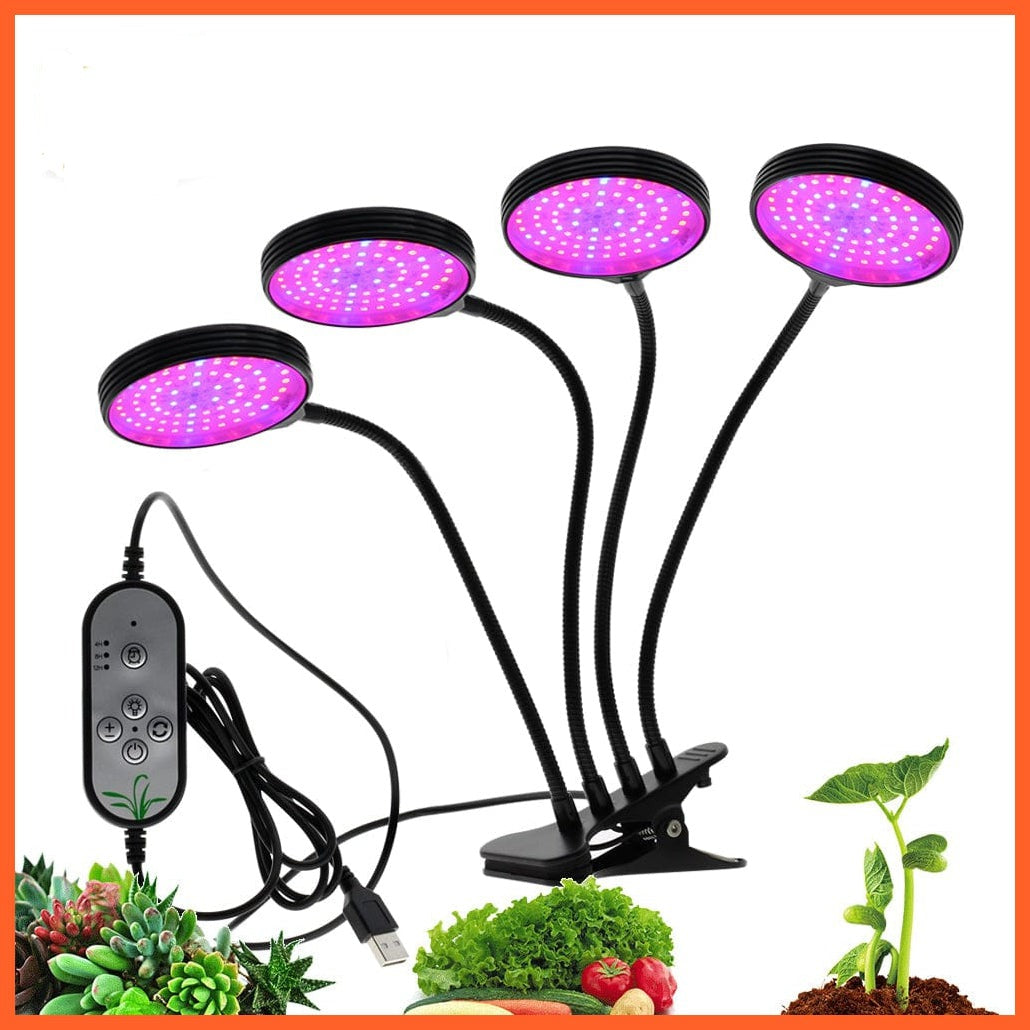 whatagift.com.au LED Grow Light with 360 Degrees Flexible Clip USB Power Supply Desktop LED Light.