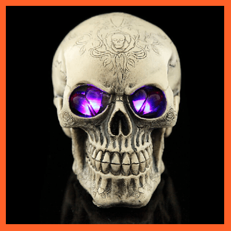 whatagift.com.au Led Human Skeleton Head Skull Halloween Skull