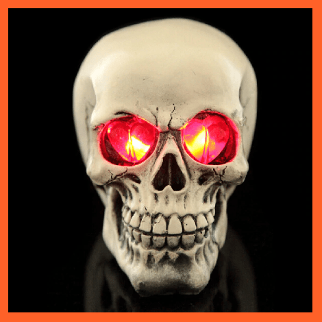 whatagift.com.au Led Human Skeleton Head Skull Halloween Skull