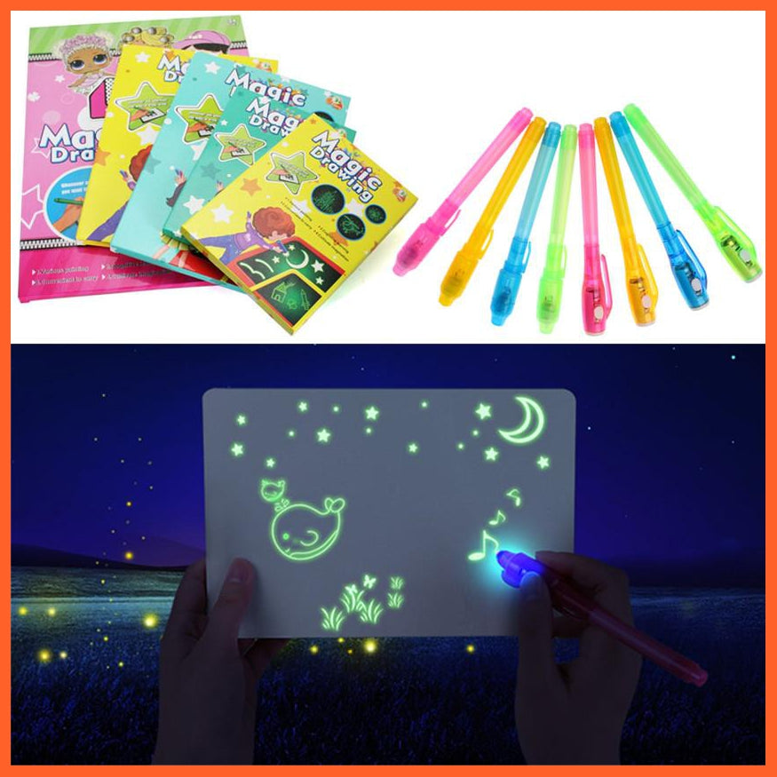 Led Luminous Pen With Board - Fun And Educational For Kids | whatagift.com.au.
