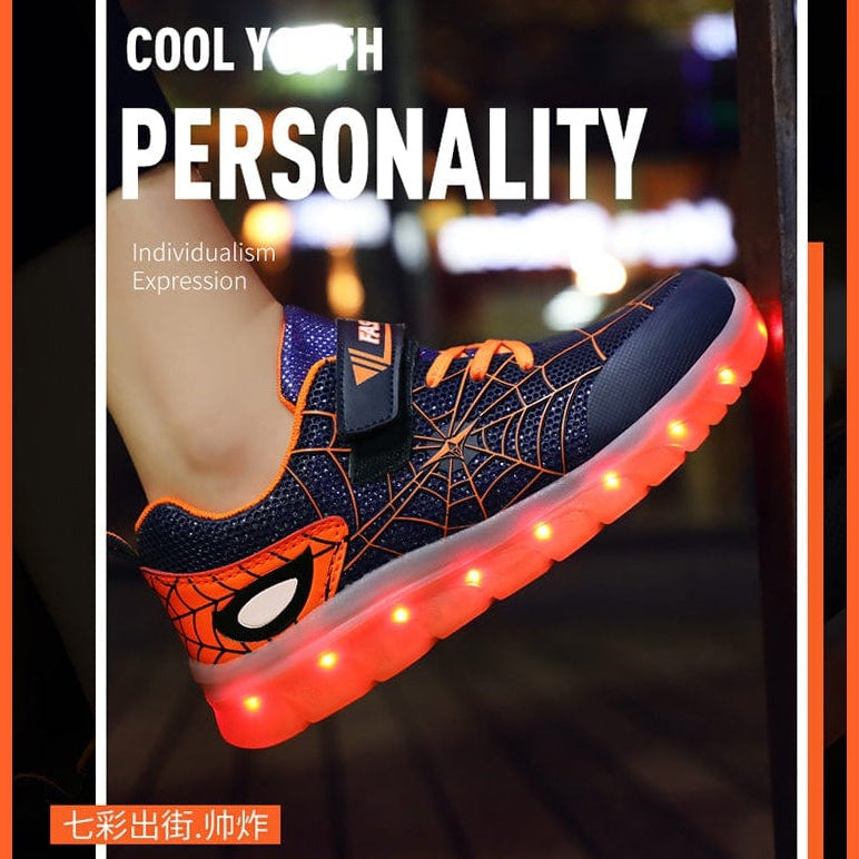whatagift.com.au led shoes Green Pink USB New Charging Basket Led Children Shoes | Kids Luminous Sneakers