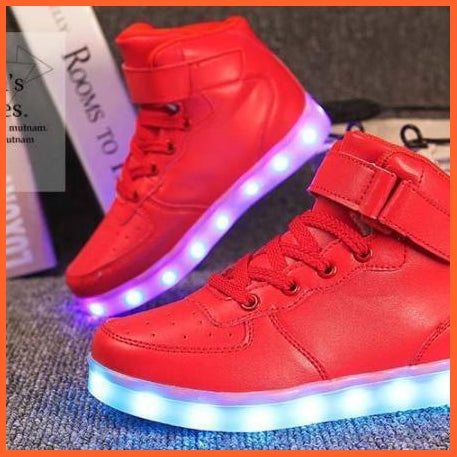 Led Sneakers Red 7 Led Colors | whatagift.com.au.
