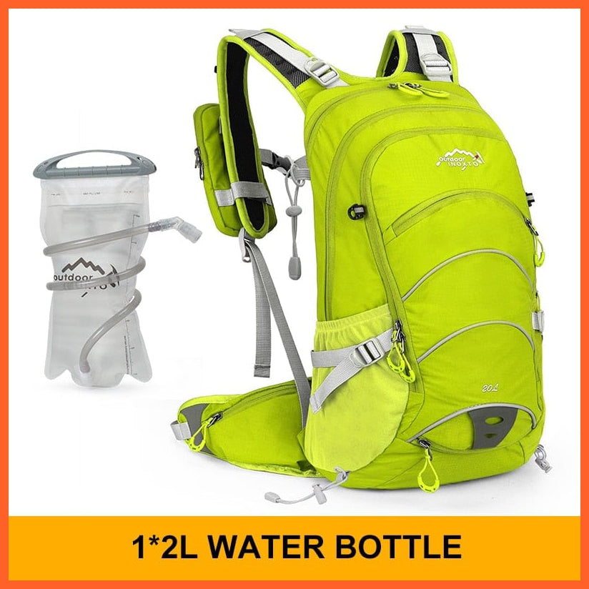 whatagift.com.au Light green 2L / China 20 litres Waterproof Camping Backpack With Rain Cover