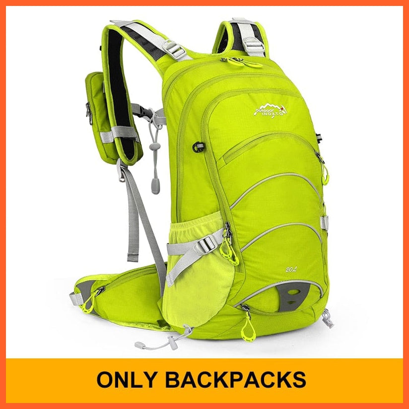 whatagift.com.au Light green / China 20 litres Waterproof Camping Backpack With Rain Cover