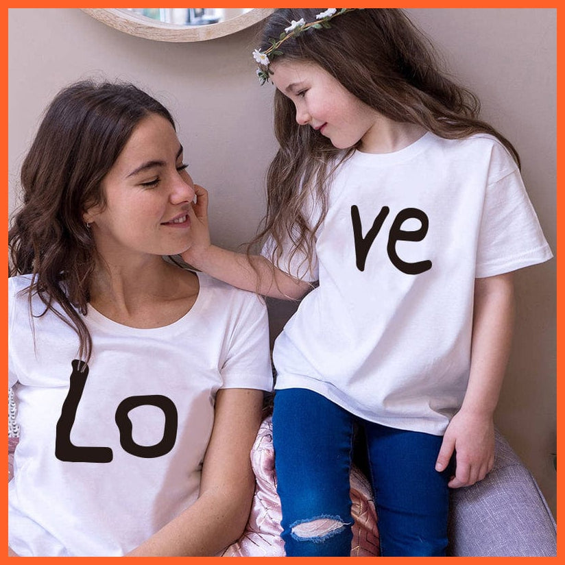 whatagift.com.au Love Mommy and Baby Clothes Cotton T-shirt