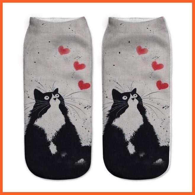 Lover Cat Socks - 3D Prints | whatagift.com.au.
