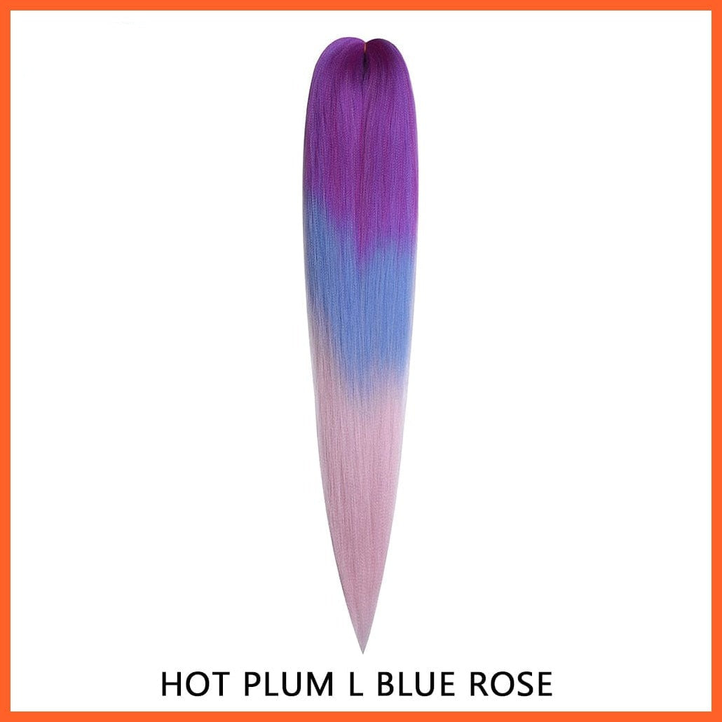 whatagift.com.au M#Blue / 22inches / 1Pcs/Lot Synthetic 22 Inch 60G Kanekalon Hair Jumbo Braid | Yaki Straight Hair Extension Pink Blonde Twist