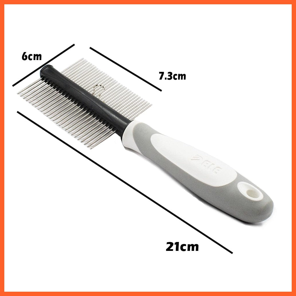 whatagift.com.au M009-GR / M / China Hair Remover Double-sided Easy Hair Deshedding Brush for Pet | Grooming Tool for Long Small Hair Dog Cat