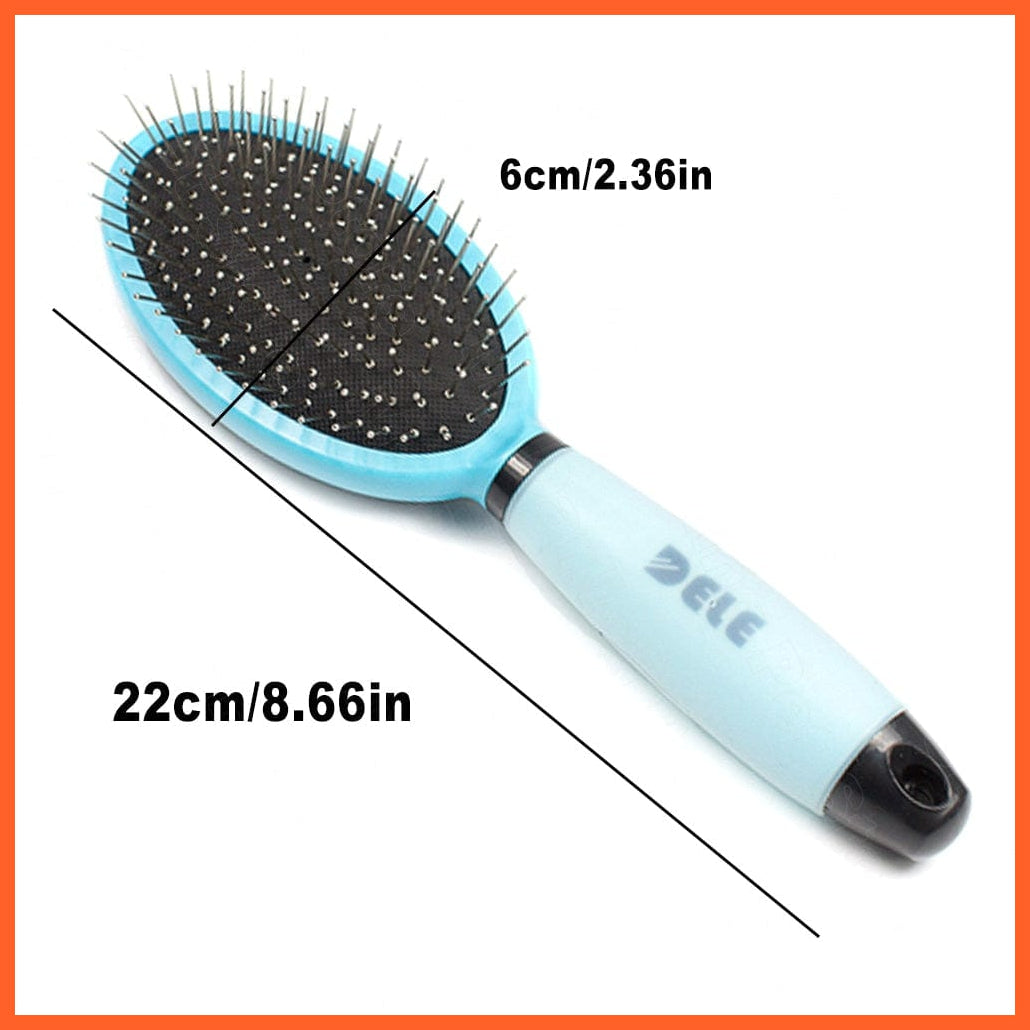 whatagift.com.au M019BL / M / China Hair Remover Double-sided Easy Hair Deshedding Brush for Pet | Grooming Tool for Long Small Hair Dog Cat