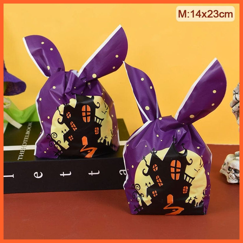 whatagift.com.au M1-14x23cm / 25pcs 25/50pcs Halloween Candy Bags | Pumpkin Bat Snack Biscuit Kids Treat Bags| Halloween Party Decoration Supplies