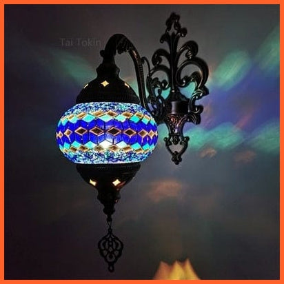 whatagift.com.au M33 Newest Mediterranean style Art Deco Turkish Mosaic Wall Lamp | Handcrafted Mosaic Glass romantic wall light | Night Lamp for Home decor
