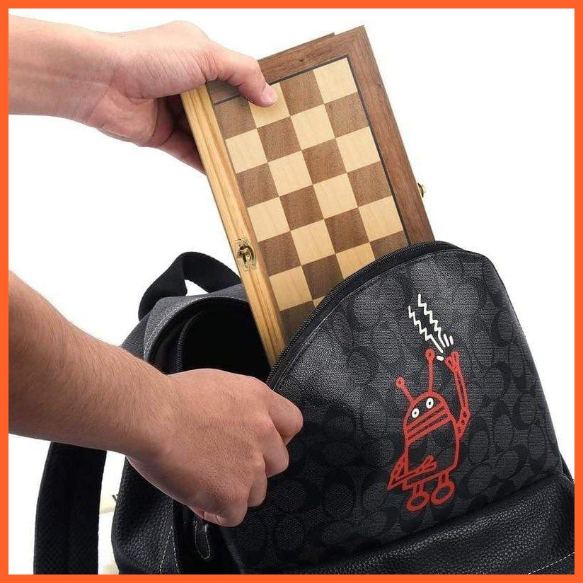 Magnetic Chess Set | Folding Chess Board | Wooden Chess Game | whatagift.com.au.