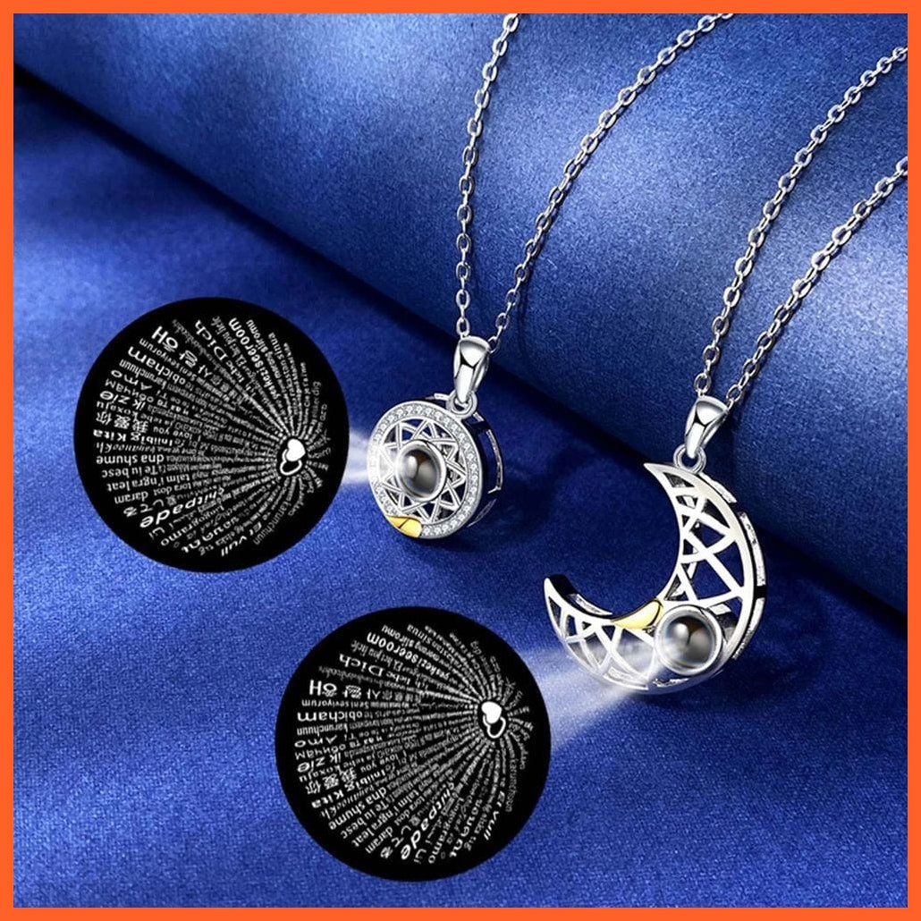 whatagift.com.au Magnetic Sun Moon Couple Matching Pendant Necklace for Couples Gift