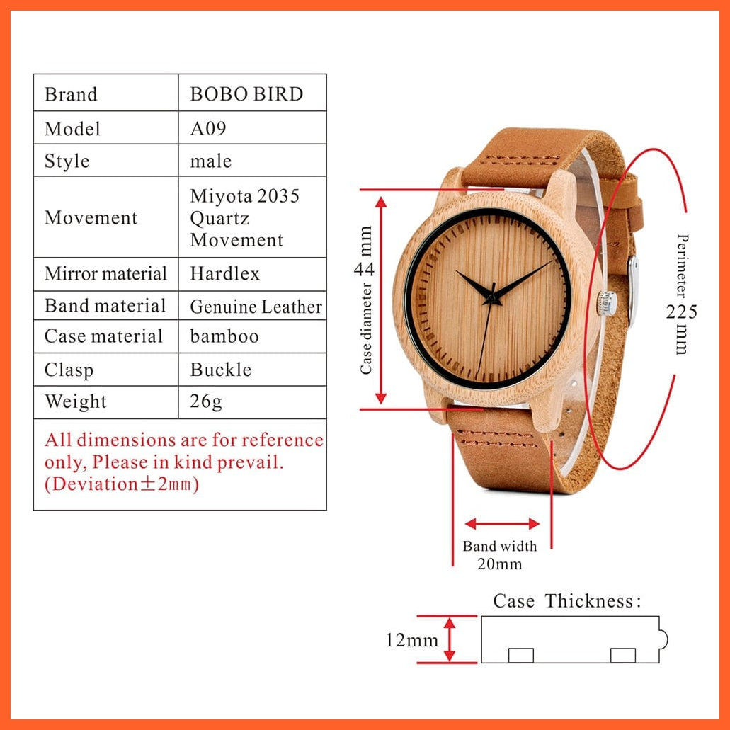 whatagift.com.au Men 43mm / China Wooden Strap Luxury Couple Watch With Box