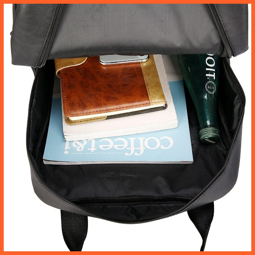 whatagift.com.au Men PU Leather Backpack | Large laptop Backpacks