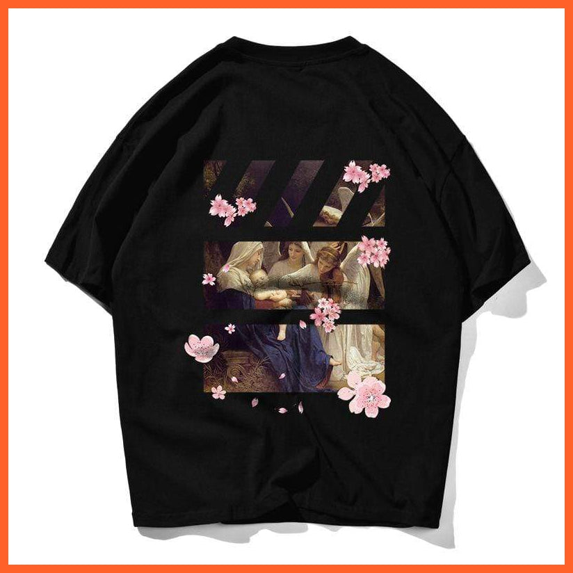 Printed Design Tshirt Flowers And Peace | whatagift.com.au.