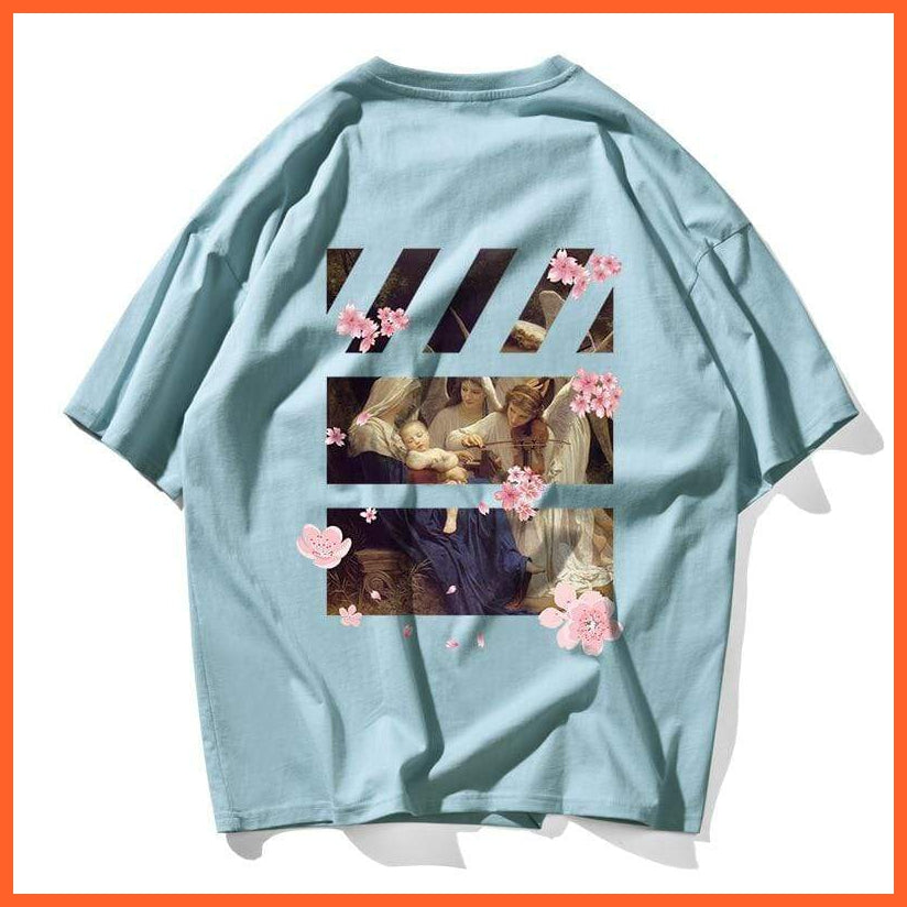 Printed Design Tshirt Flowers And Peace | whatagift.com.au.