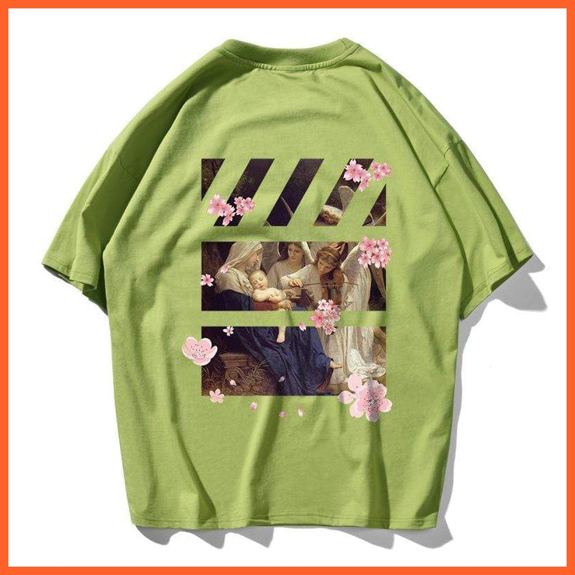 Printed Design Tshirt Flowers And Peace | whatagift.com.au.