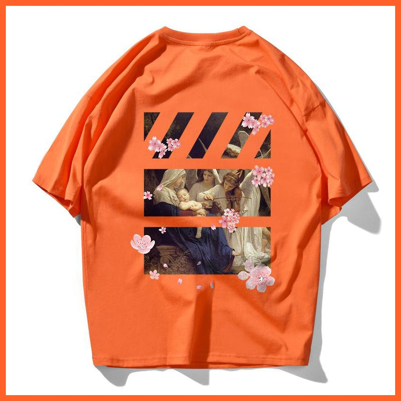 Printed Design Tshirt Flowers And Peace | whatagift.com.au.