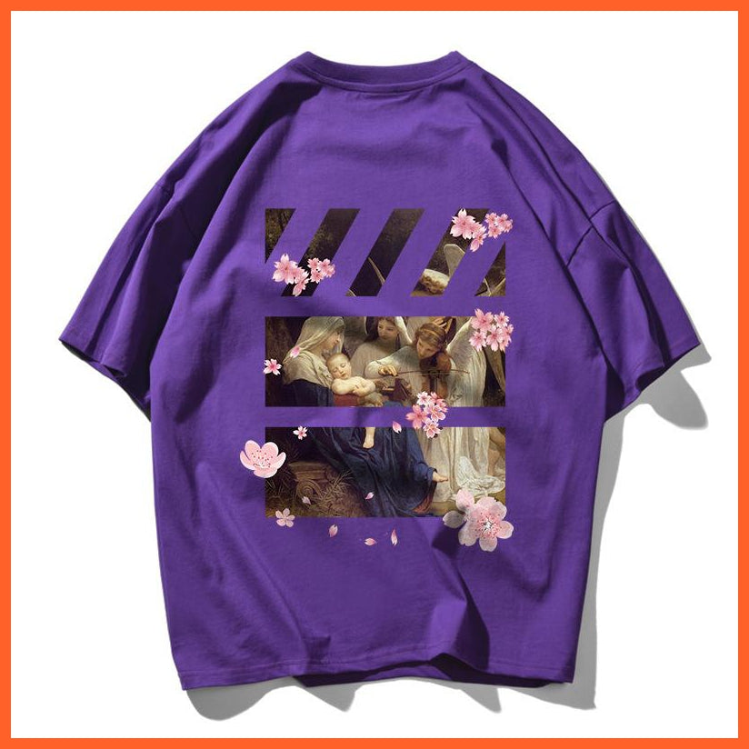 Printed Design Tshirt Flowers And Peace | whatagift.com.au.