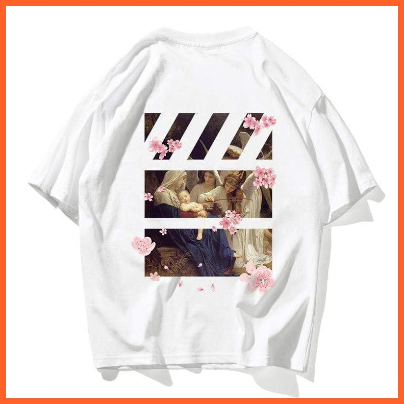 Printed Design Tshirt Flowers And Peace | whatagift.com.au.