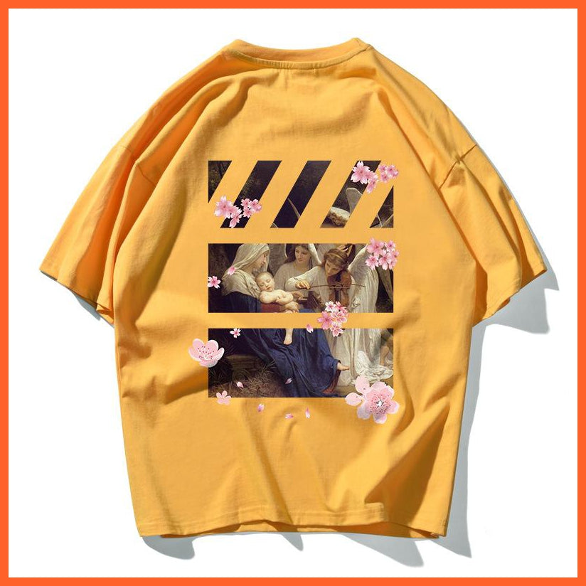 Printed Design Tshirt Flowers And Peace | whatagift.com.au.