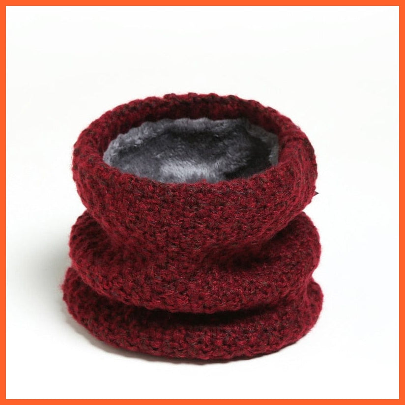 whatagift.com.au Men's Scarf Copy of Winter Women Men Solid Knitting Scarf | Thick Warm Velvet Ring High-Quality Muffler