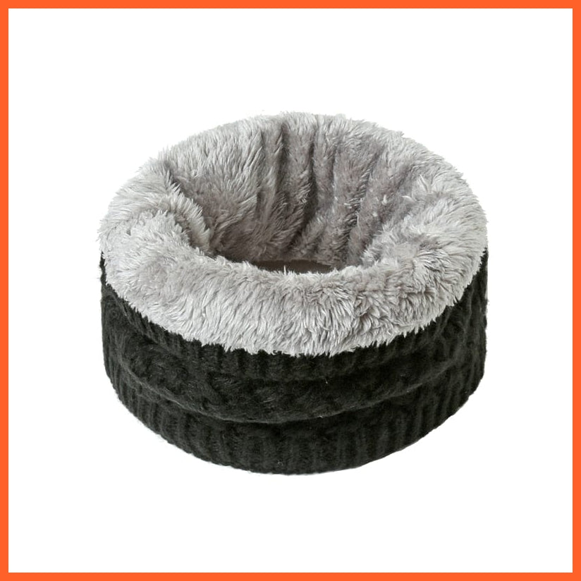 whatagift.com.au Men's Scarf Copy of Winter Women Men Solid Knitting Scarf | Thick Warm Velvet Ring High-Quality Muffler