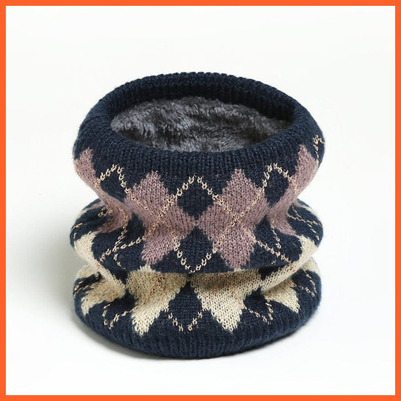 whatagift.com.au Men's Scarf Copy of Winter Women Men Solid Knitting Scarf | Thick Warm Velvet Ring High-Quality Muffler