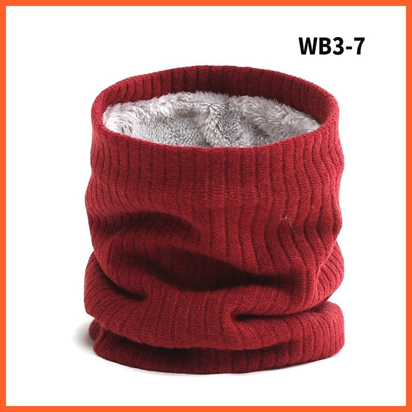 whatagift.com.au Men's Scarf Copy of Winter Women Men Solid Knitting Scarf | Thick Warm Velvet Ring High-Quality Muffler
