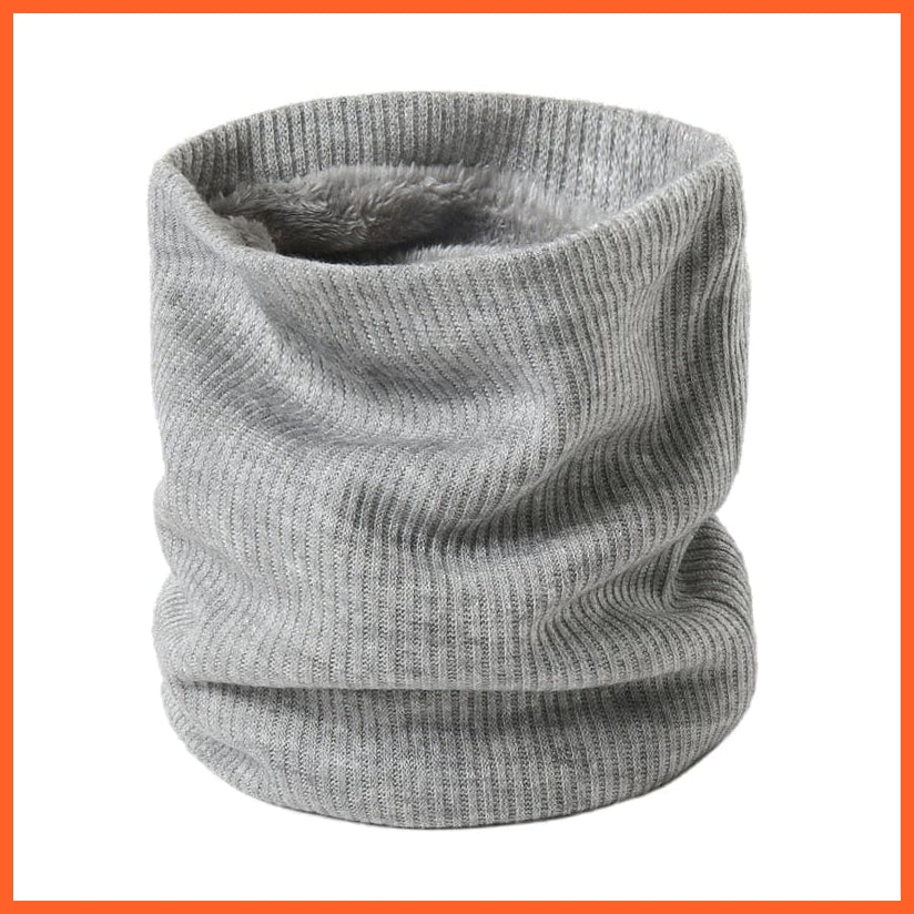 whatagift.com.au Men's Scarf Copy of Winter Women Men Solid Knitting Scarf | Thick Warm Velvet Ring High-Quality Muffler
